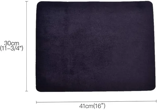 Vista 5 de Enjoyer Alfombrilla de cartas de póquer mágica de primer plano, para mago, accesorios mágicos, trucos de mago (negro, 16 x 11-3/4 pulgadas)
