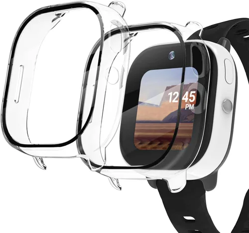 Vista 10 de Kuaguozhe Paquete de 2 fundas compatibles con Gizmo Watch 2, protector de pantalla para niños (paquete de 2), funda protectora general