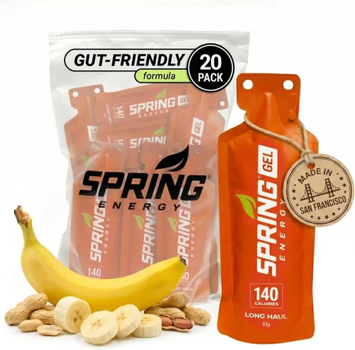 Vista 12 de Spring Gel energético: saludable, apto para el estómago, vegano Camote de manzana y canela Salsa impresionante Sin jarabe de arroz. Sin
