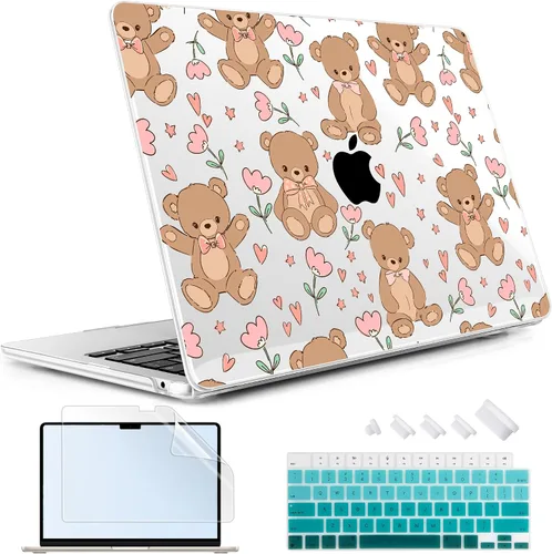 Vista 14 de May Chen Funda rígida de plástico para MacBook Air de 13.6 pulgadas 2026 2025 2024-2022 M5 A3449 M4 A3240 M3 A3113 M2 A2681, carcasa rígida