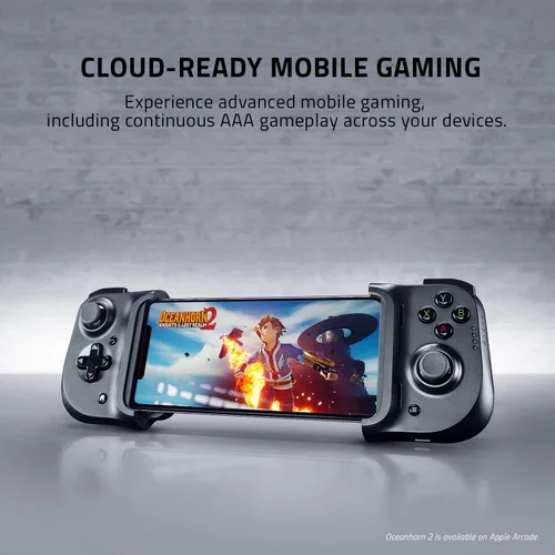 Vista 2 de Razer Kishi Mobile Game Controller Gamepad for iPhone iOS Works with most iPhones X 11 12 13 13 Max - Apple Arcade Tienda Luna Google Stadia