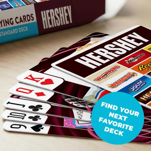 Vista 6 de MasterPieces Cartas de juego con licencia oficial de Hershey - Baraja de 54 cartas para adultos