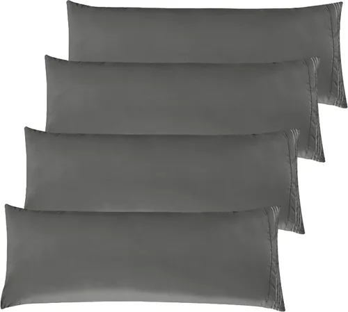 Vista 34 de Elegant Comfort Fundas de almohada sólidas de microfibra de alta calidad hotelera, tejido suave, resistente a las arrugas y a las manchas, fácil