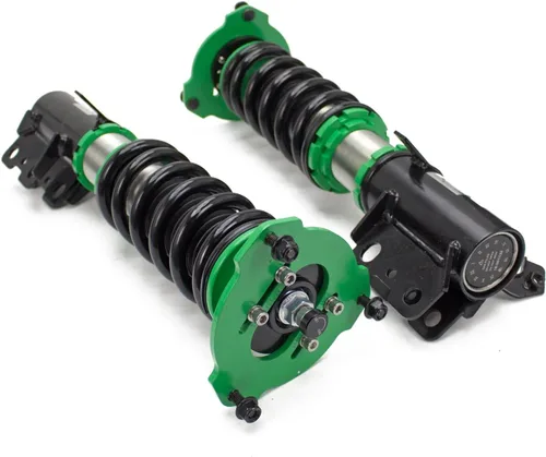 Vista 3 de Rev9 R9-HS2-023_1 Hyper-Street II Kit de bajada de suspensión de coilover, amortiguador monotubo con ajuste de rebote de 32 clics, longitud completa