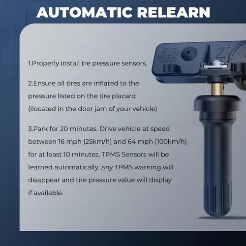 Vista 9 de Sensor TPMS, sensor de monitoreo de presión de neumáticos de 433 Mhz apto para Chrysler Jeep Dodge Ram Reemplazo # 56029398AB (paquete de 4)