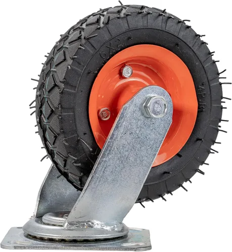 Vista 8 de AlveyTech Rueda giratoria delantera de 4 pulgadas para kits de Kart Hoverboard - Conjunto giratorio de repuesto, neumático gris antimarcas a prueba