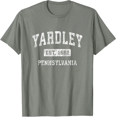 Vista 30 de Yardley Pennsylvania PA - Camiseta de manga corta, diseño deportivo