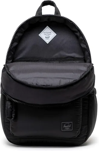 Vista 2 de Herschel Mochila acolchada Settlement, color negro, talla única