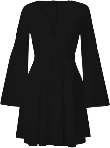 Vista 4 de FQZWONG Vestidos para mujer 2022, vestido largo casual sexy con cuello en V que oculta el vientre gordo hawaiano, suelto, vestido de camiseta