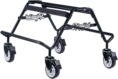 Vista 2 de Advanblack ProGuard - Soporte para alforjas de motocicleta con ruedas, soporte plegable de acero resistente compatible con Harley Touring OEM 2014