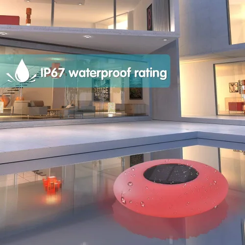 Vista 5 de Blibly Luces de piscina Solar Flotante Luz con Multicolor LED Impermeable Jardín al aire libre Luces 1pc