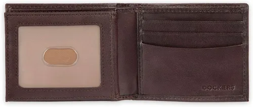 Vista 51 de Dockers Mens piel Capacidad extra Slimfold Bifold Wallet
