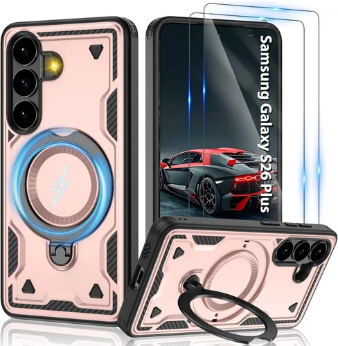 Vista 96 de Gritup fro Funda para Google Pixel 9A, funda protectora magnética de grado militar compatible con Mag-Safe, 2 protectores de pantalla HD, soporte
