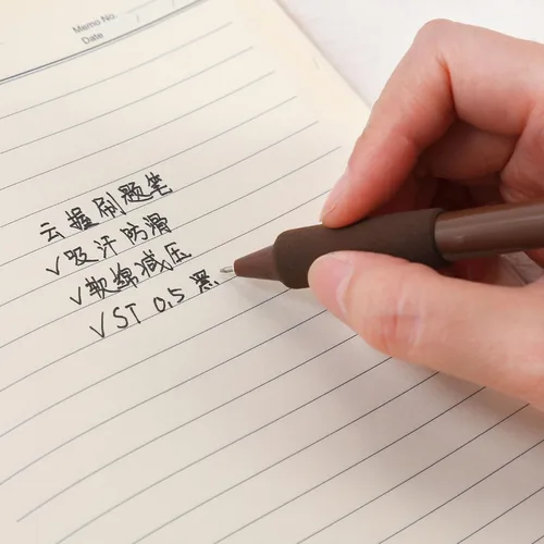 Vista 6 de 8 bolígrafos retráctiles lindos y estéticos, bolígrafos de gel con tinta para escribir con punta fina suave de 0,5 mm, bolígrafos de impresión