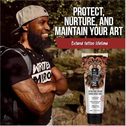 Vista 4 de INKredible Glow Salve + lociones curativas para tatuajes de cuidado posterior (paquete de 2)