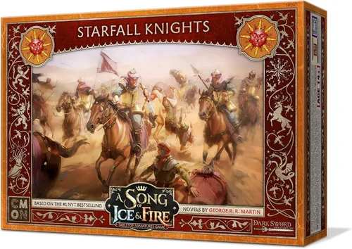 Vista 8 de CMON Una canción de hielo y fuego juego de miniaturas de mesa Starfall Knights Unit Box – Elite Warriors of House Martell, juego de estrategia