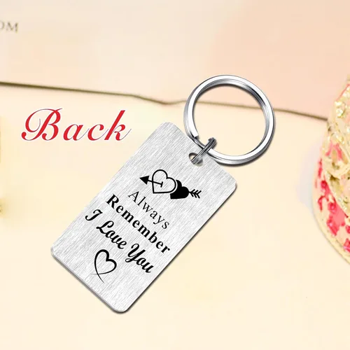 Vista 5 de Love Gifts Keychain for Her Wife Girlfriend, I Love You to The Moon and Back Gifts for Mothers Day Birthday Anniversary