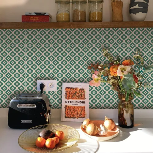 Vista 51 de Alwayspon Adhesivos de transferencia de azulejos de vinilo esmerilado para despegar y pegar, calcomanías autoadhesivas para azulejos de pared