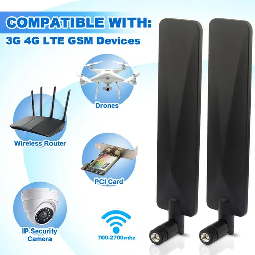 Vista 3 de Reemplazo de cámara de rastro celular mejorado de alta ganancia 12dbi RP-SMA amplificador de antena para Spypoint Link Micro EVO Tactacam Reveal