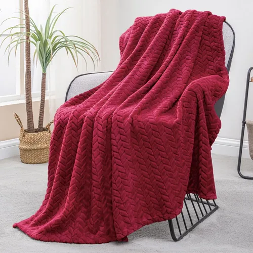 Vista 13 de Exclusivo Mezcla Manta de forro polar gris claro tamaño Queen para cama, 90 x 90 pulgadas, suave y acogedora manta decorativa 3D de franela