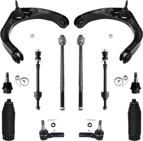 Vista 86 de Detroit Axle - Kit de extremo delantero para Hyundai Sonata XG350 XG300 Kia Optima, 2 brazos de control superiores con juntas de bola, 2 brazos