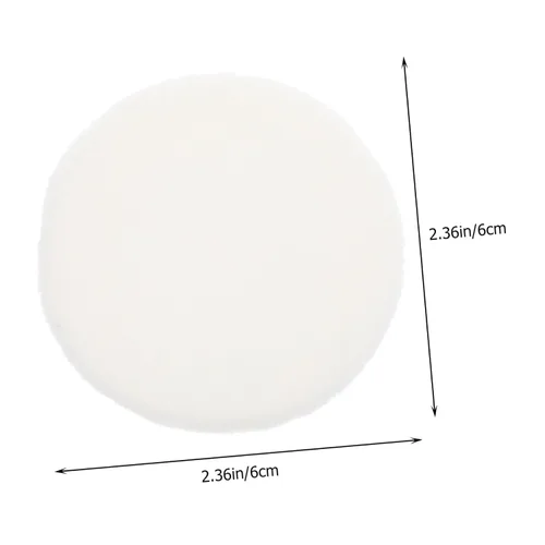 Vista 4 de Kit de maquillaje de 10 piezas de esponja seca, esponja seca, decoración de uñas para arte de uñas, almohadilla de polvo facial, algodón puro blanco