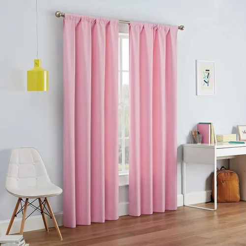 Vista 51 de ECLIPSE Kendall - Cortina térmica opaca moderna con bolsillo para cortinero, para dormitorio o sala de estar (1 panel), 42 x 54 pulgadas, alcachofa