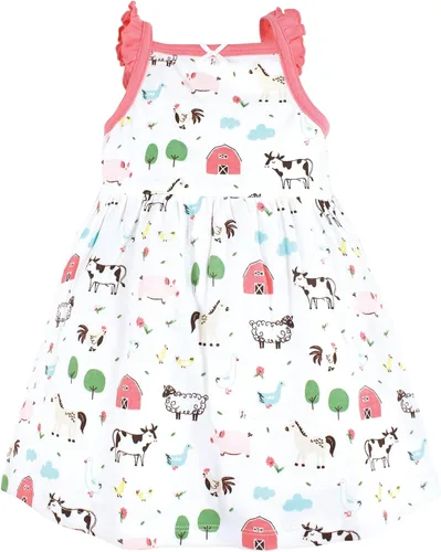 Vista 3 de Hudson Baby Vestidos de algodón para bebés y niñas