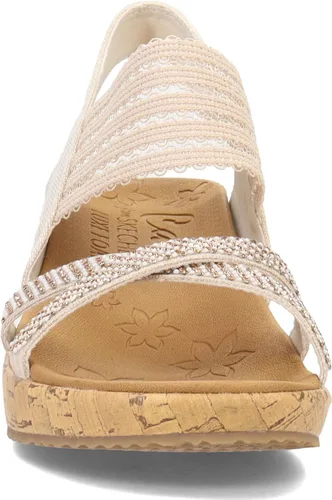 Vista 3 de Skechers Cali Beverlee-Fancy Sips - Sandalias de cuña para mujer, Natural