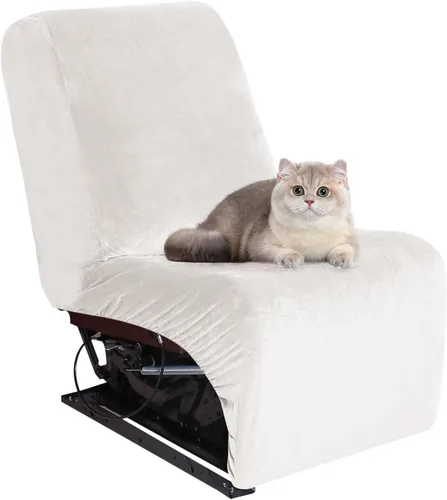 Vista 39 de MINGPINHUIUS Funda elástica de terciopelo para sofá reclinable en la esquina, funda curvada para sofá modular, funda elástica suave para sofá Marrón