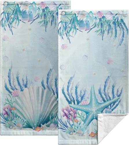 Vista 45 de Toallas de Mano Azul Gris Marrón para Baño Negras Pintura Moderna de Arte Abstracto Toallas de Cocina Suave Absorbente Toalla de Huésped Punta