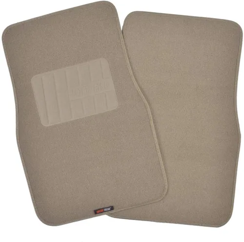 Vista 2 de BDK Alfombrillas de Piso de Alfombra Resistentes de Color Beige Delanteras y Traseras, Forros Universales para Automóvil, SUV, Camioneta y Camión