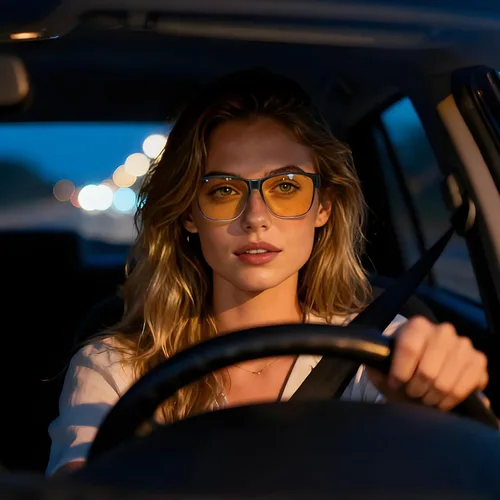 Vista 2 de Wzerry Night Vision Glasses Polarized for Men Women (Nighttime Driving Glasses Over Glasses for Driving)