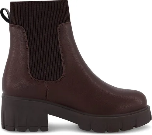 Vista 4 de CUSHIONAIRE Botas Chelsea sin cordones Sparks para mujer + espuma viscoelástica, anchos disponibles