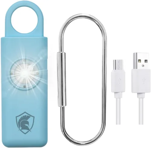 Vista 10 de Alarma de seguridad personal recargable (Aqua)