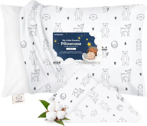 Vista 14 de KeaBabies - Funda de almohada de algodón orgánico de 13 x 18 pulgadas, ABC Abc Tierra