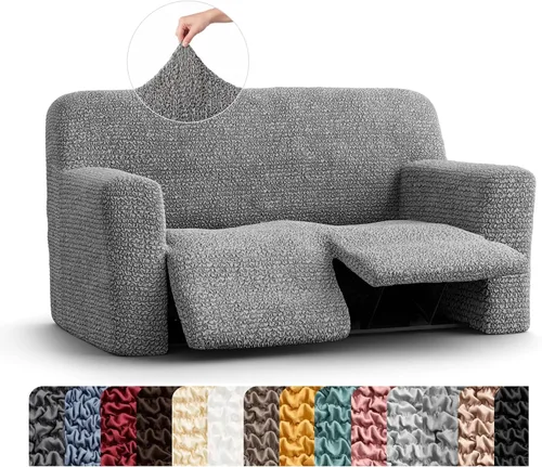 Vista 46 de PAULATO BY GA.I.CO. Funda para sillón reclinable, funda de ajuste suave, protector elástico de muebles reclinables de 1 pieza, tela hipoalergénica