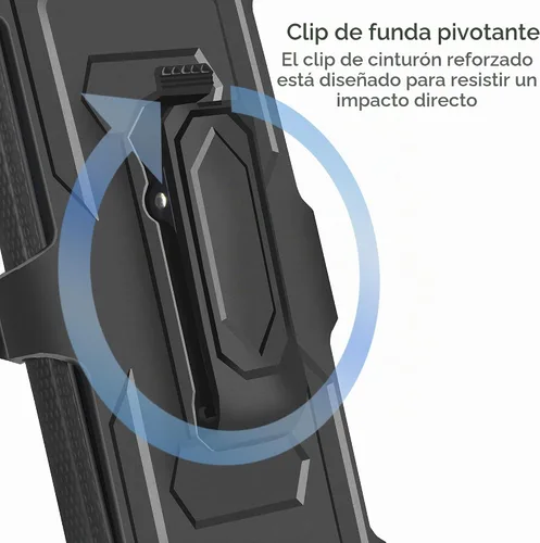 Vista 4 de Funda ThinQ para LG V60 ThinQ de alta resistencia a los impactos/armadura de alta resistencia a los impactos, funda de pantalla integrada con Negro