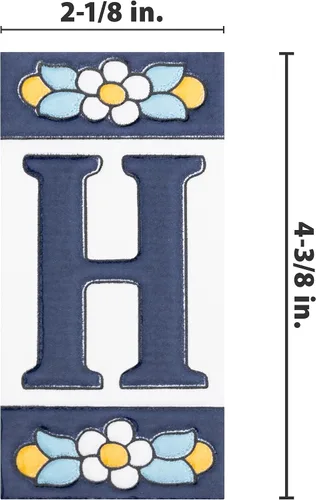 Vista 4 de Sevillano Flora Dirección Letras H 2-1/8" x 4-3/8" Azulejo Cerámico