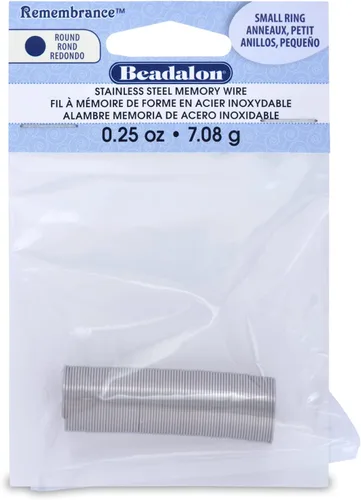 Vista 8 de Beadalon Remembrance - Alambre de memoria de acero inoxidable, resistente, redondo, pulsera, grande, brillante, 8 onzas, aprox. 240 bobinas