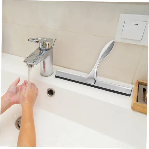 Vista 6 de Healeved Limpiaparabrisas de cristal de lujo para baño limpiador de acero inoxidable con mango deslizante