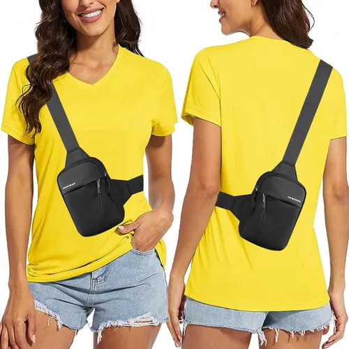 Vista 2 de Tealots Mini bolso bandolera para mujeres y hombres, bolsos cruzados pequeños, bolso ligero para teléfono, mochilas casuales