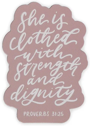 Vista 14 de Christian Art Gifts Imán inspirador de escritura para refrigerador para hombres y mujeres con versículo bíblico: Dios está conmigo, diseño de escena