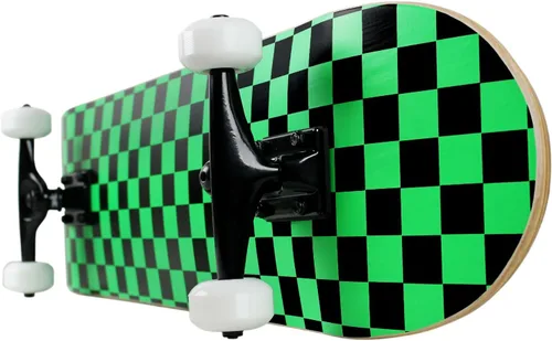 Vista 5 de Krown Rookie Patineta a cuadros Negro/Verde