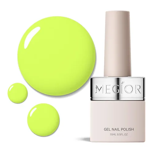 Vista 90 de MEGIOR Esmalte de uñas de gel libre de TPO, 0.5 onzas líquidas, base de gel transparente para remojar la lámpara de uñas LED, capa base de larga