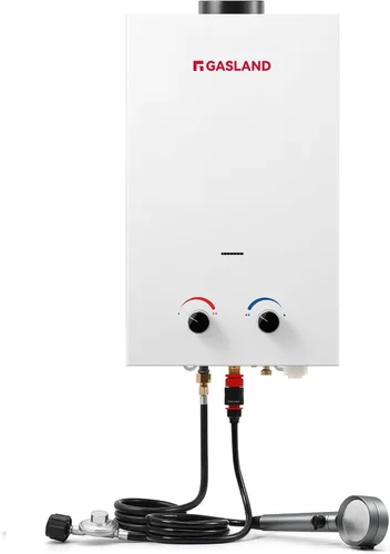 Vista 9 de GASLAND BS211 Calentador de agua de propano portátil para exteriores, 8L/2.11 GPM, agua caliente instantánea, protección contra sobrecalentamiento