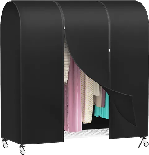 Vista 10 de Zilink Funda para Perchero de Ropa de 43 Pulgadas a Prueba de Polvo Transpirable Funda para Perchero de Ropa Bolsas para Ropa Grandes Protector