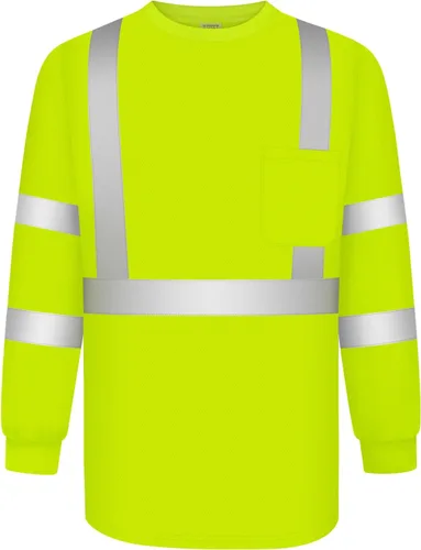 Vista 11 de TCCFCCT Camisas de seguridad para hombre reflectantes Clase 3 de manga larga de alta visibilidad, camisas de alta visibilidad para hombre y mujer