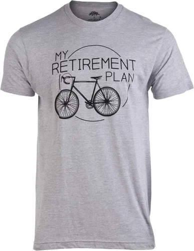 Vista 2 de My Retirement Plan (bicicleta) Divertida camiseta para ciclista jubilado