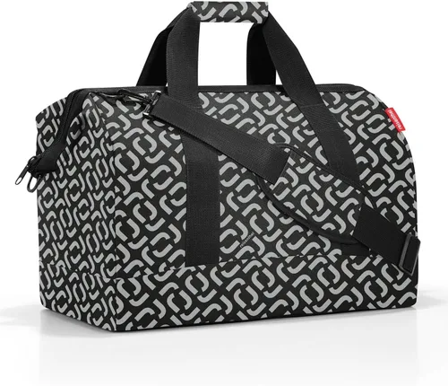 Vista 9 de reisenthel allrounder L – Versátil bolsa de doctor para viajes, trabajo y ocio - Con práctica función de clip de carro Negro (Signature Black)